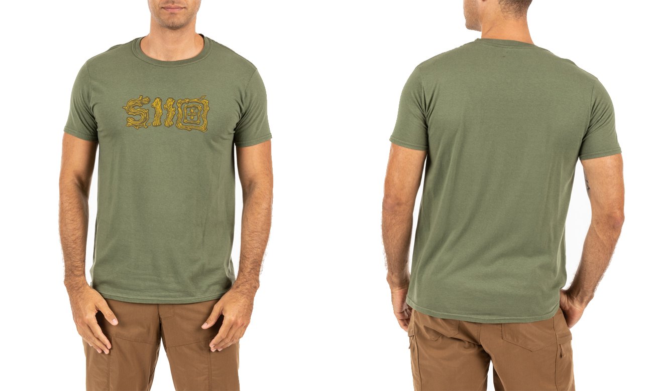 Koszulka 5.11 Sticks And Stones SS Tee - Military Green
