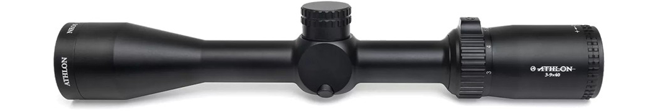 Luneta Athlon Optics Neos 3-9X40 Capped 1 inch SFP Center bok
