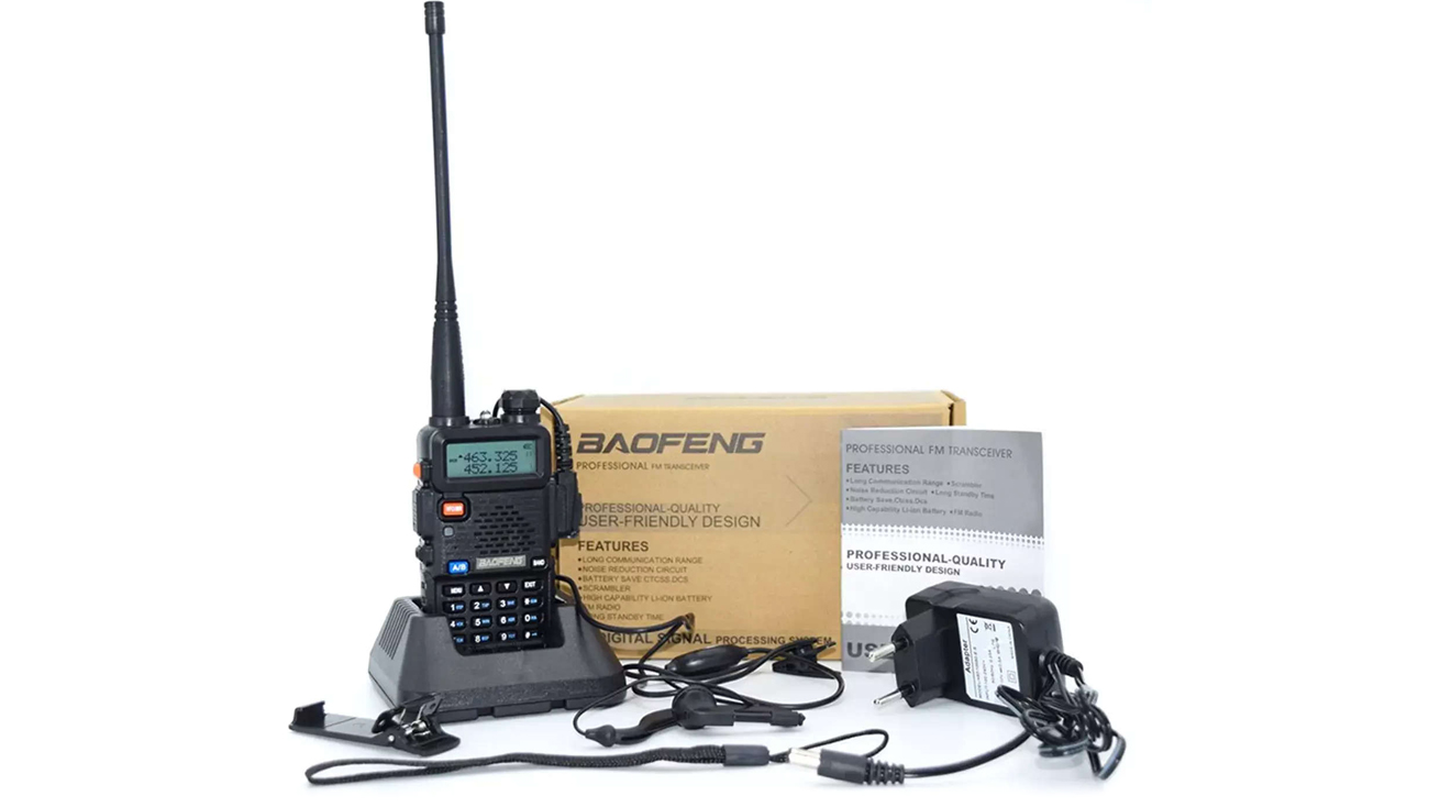 Radiotelefon BAOFENG UV-5R 5W - zestaw