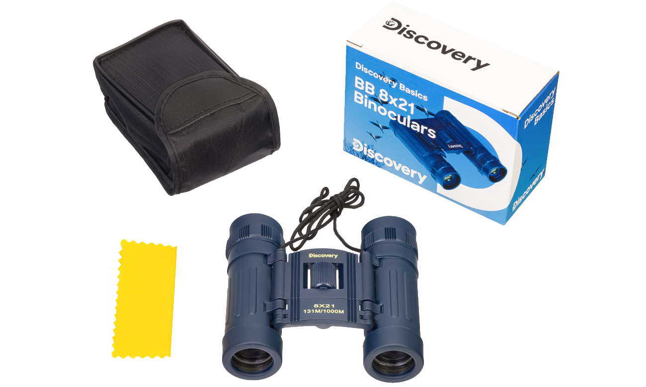 Lornetka Discovery Basics 8x21 zestaw