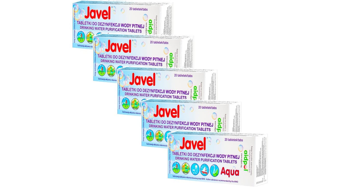 Tabletki Javel Aqua do uzdatniania wody 100 szt