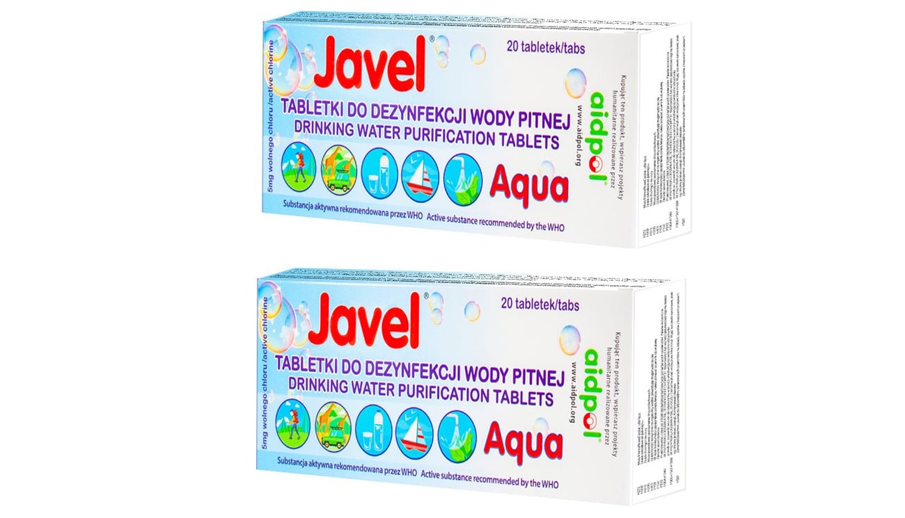Tabletki Javel Aqua do uzdatniania wody 20 szt