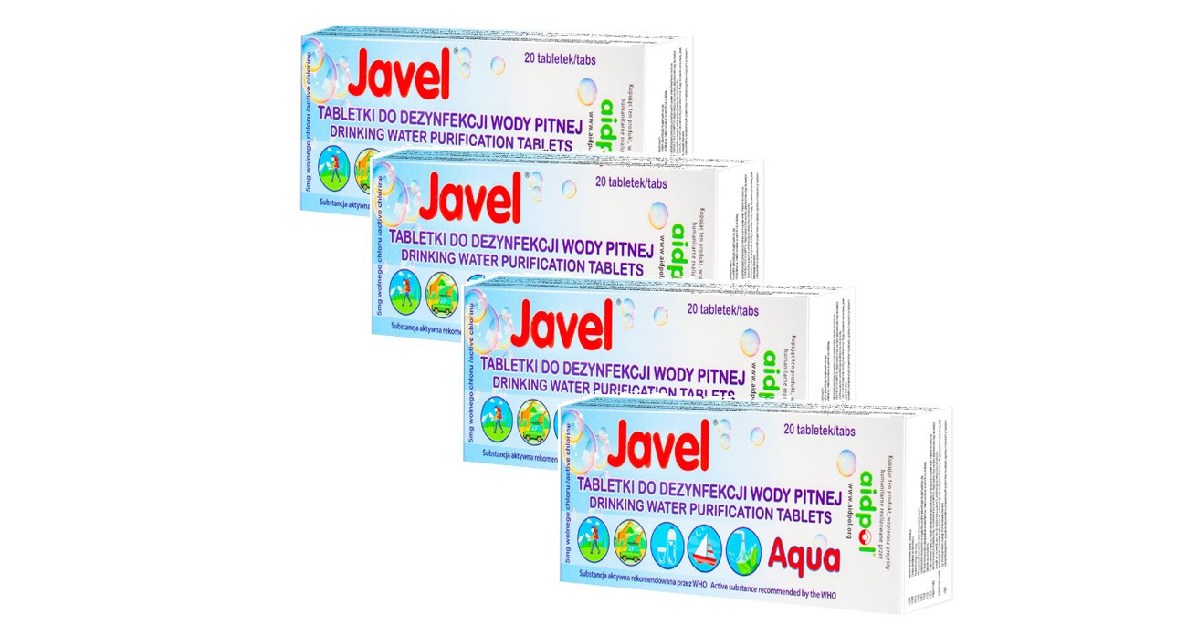 Tabletki Javel Aqua do uzdatniania wody 80 szt
