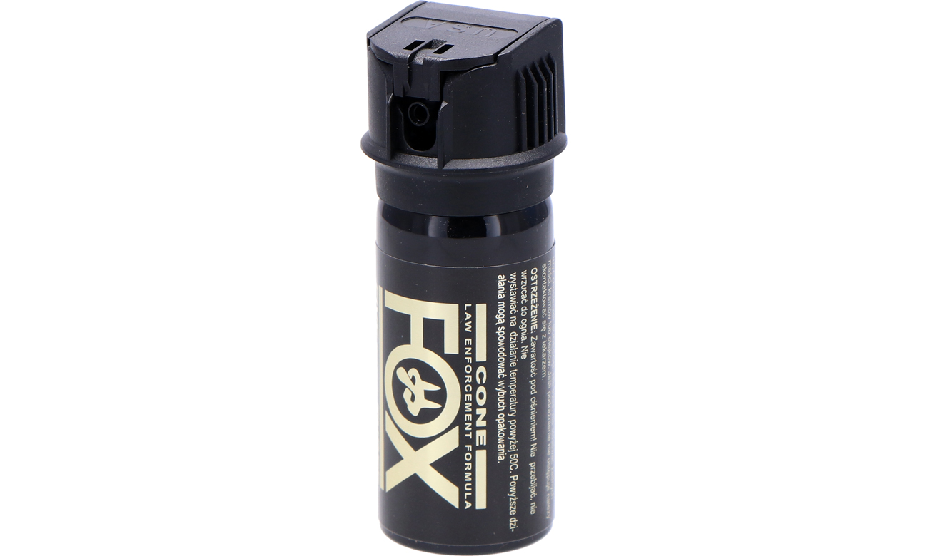 Gaz pieprzowy FOX LABS 5.3 2% OC Flip-Top stożek mgły 43 ml