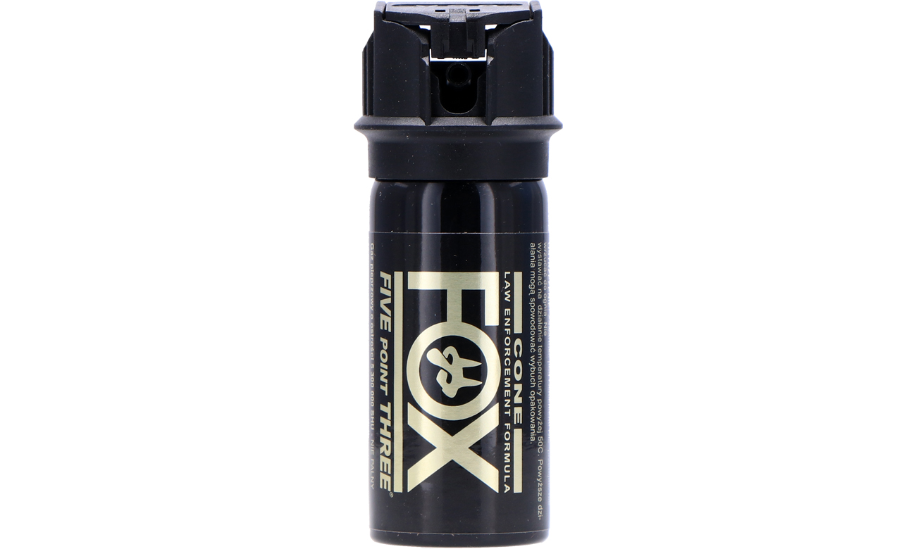 Gaz pieprzowy FOX LABS 5.3 2% OC Flip-Top stożek mgły 43 ml dozownik