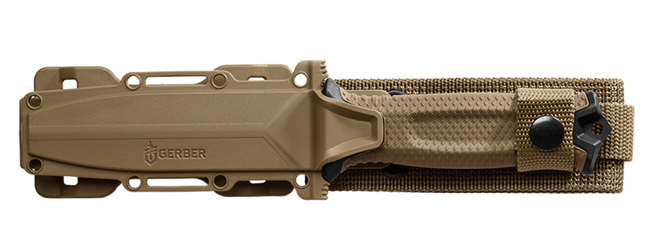Nóż z głownią stałą Gerber Gear Strongarm Coyote SE w pochwie z polimerów i cordury
