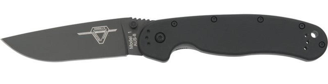 Nóż składany Ontario RAT 1 Folder Plain Black Blade 8846
