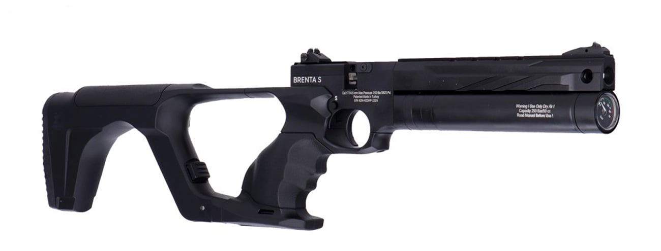 Wiatrówka Pistolet PCP Paganax Brenta S 4,5 mm - kolba