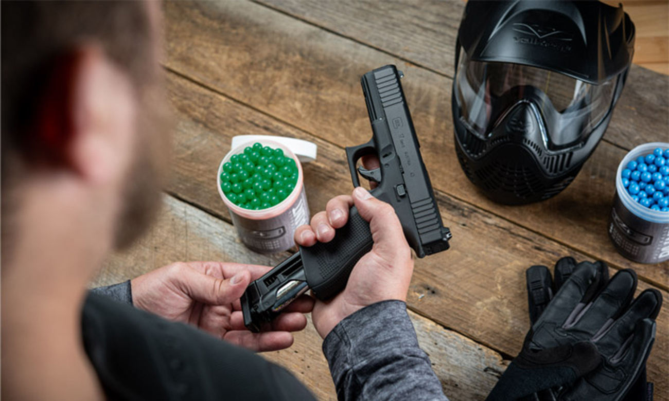 Pistolet RAM GLOCK 17 Gen5 T4E .43 ładowanie