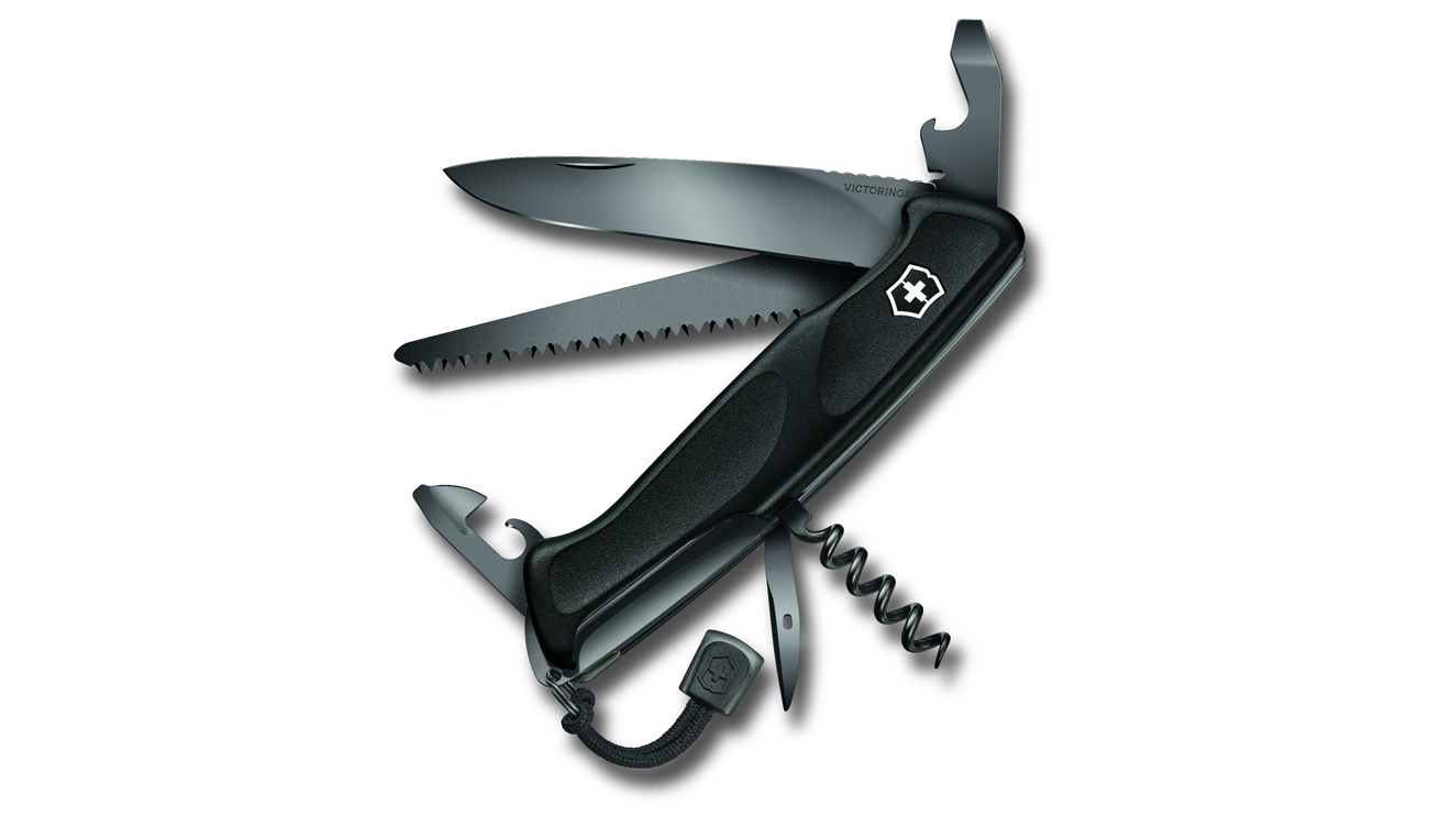 Scyzoryk Victorinox RangerGrip 55 Onyx Black 130 mm, czarny