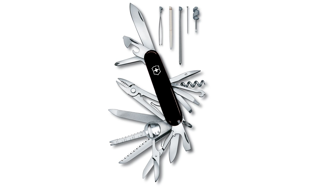 scyzoryk Swiss Champ, 91mm, Celidor, czarny